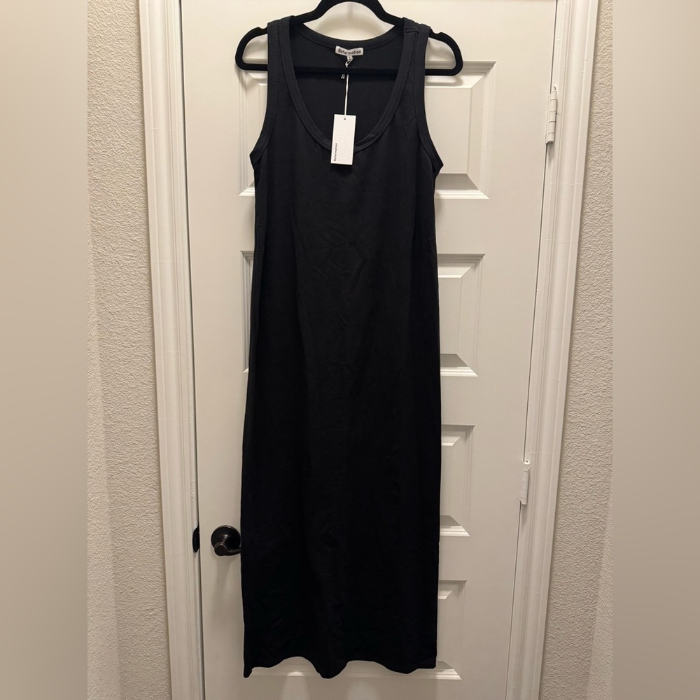 Reformation Bijou Black Tank Dress - Picture 5 of 8